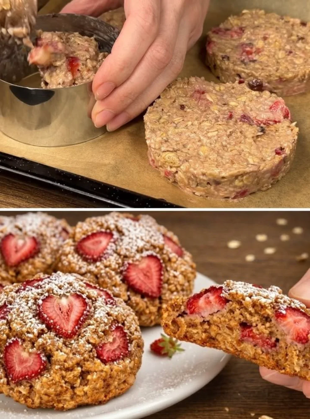 Gesunde Haferkekse ohne Zucker und Mehl für ein nahrhaftes Frühstück