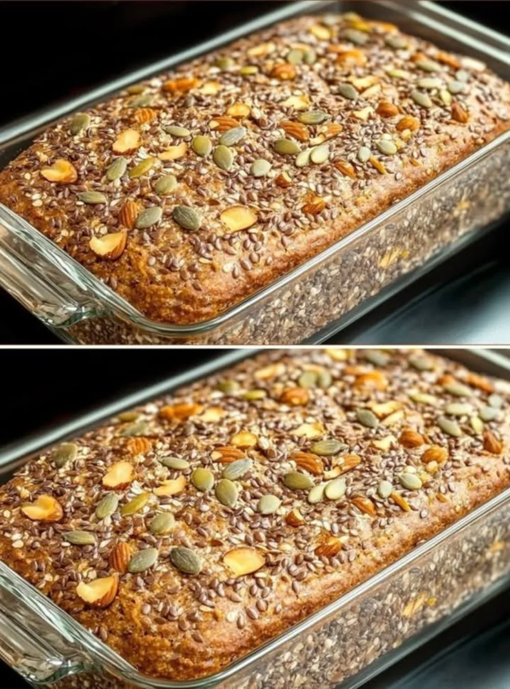 Gesundes mehlfreies Brot mit hohem Proteingehalt
