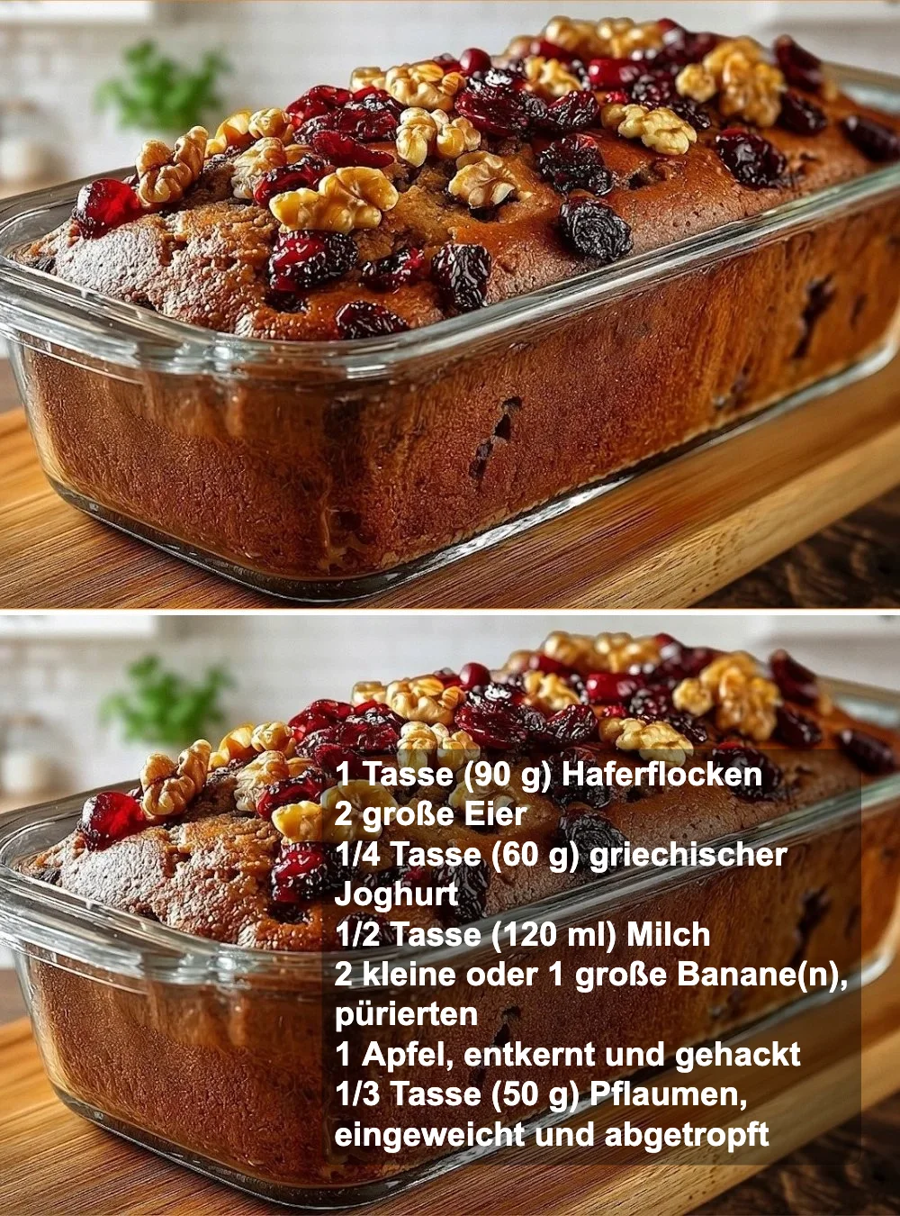 Leckere Haferkuchen ohne Mehl auf einem Teller serviert