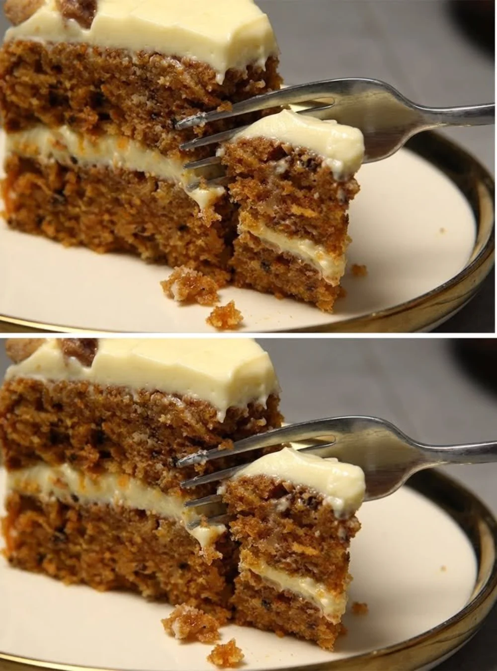 Saftiger Karottenkuchen mit frischen Karotten, ideal für jeden Anlass