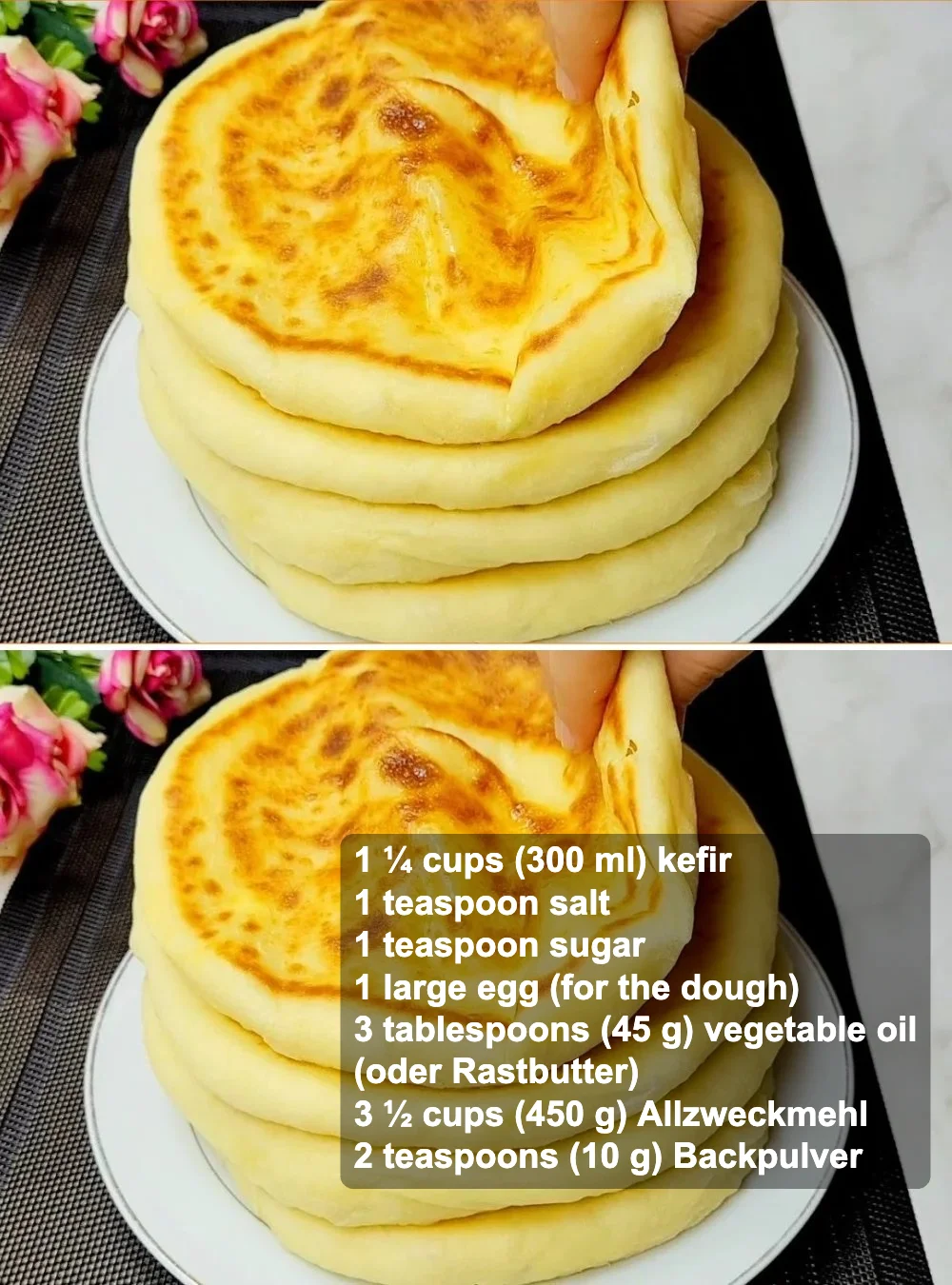 Authentisches Khachapuri, das georgische Käsebrot, frisch gebacken und serviert.