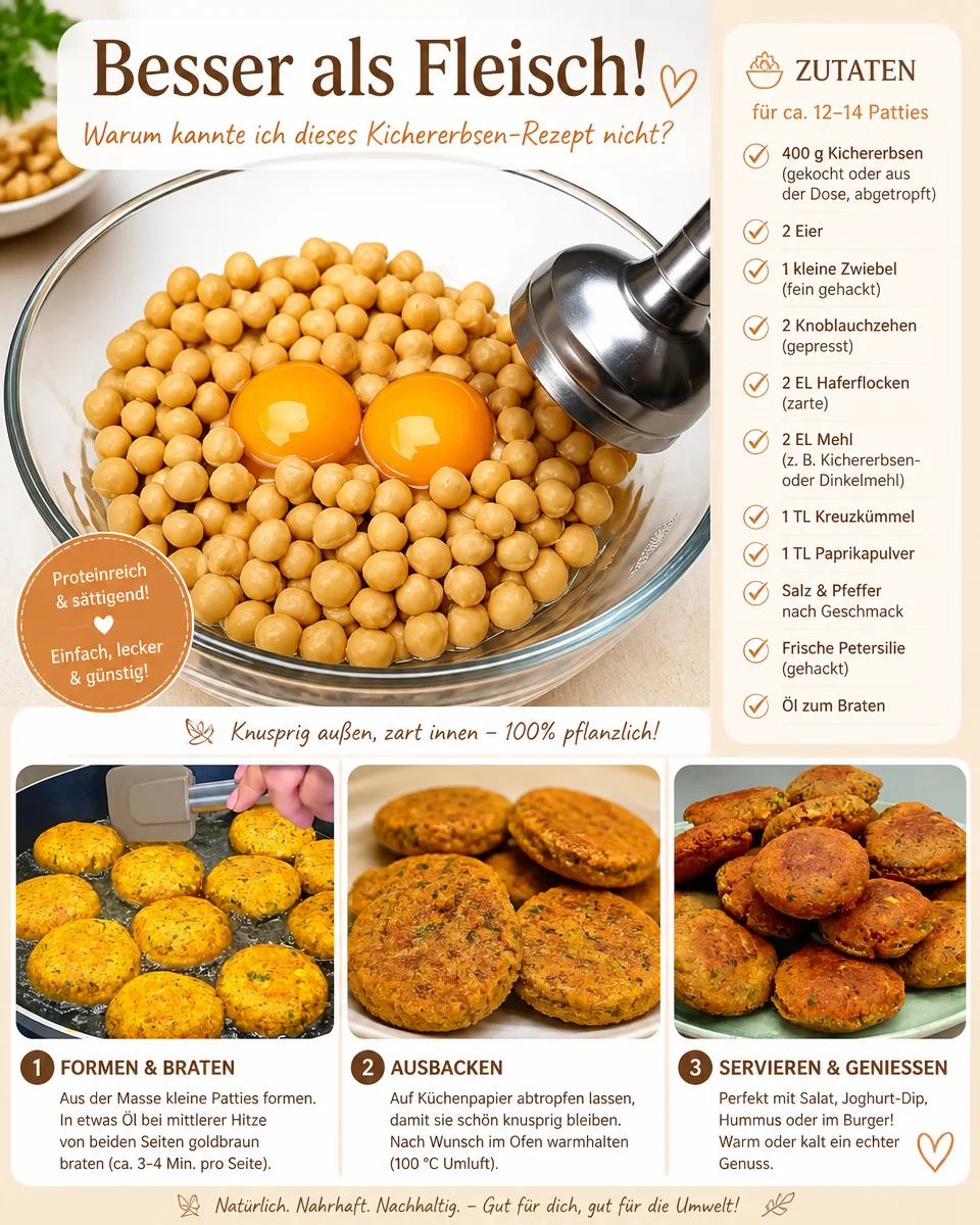 Leckeres Kichererbsen-Rezept als gesunde Alternative zu Fleisch