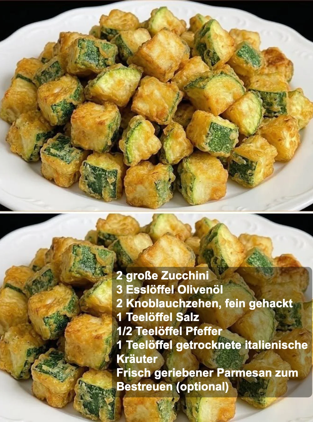Knusprige Zucchini-Streifen als gesunder Snack