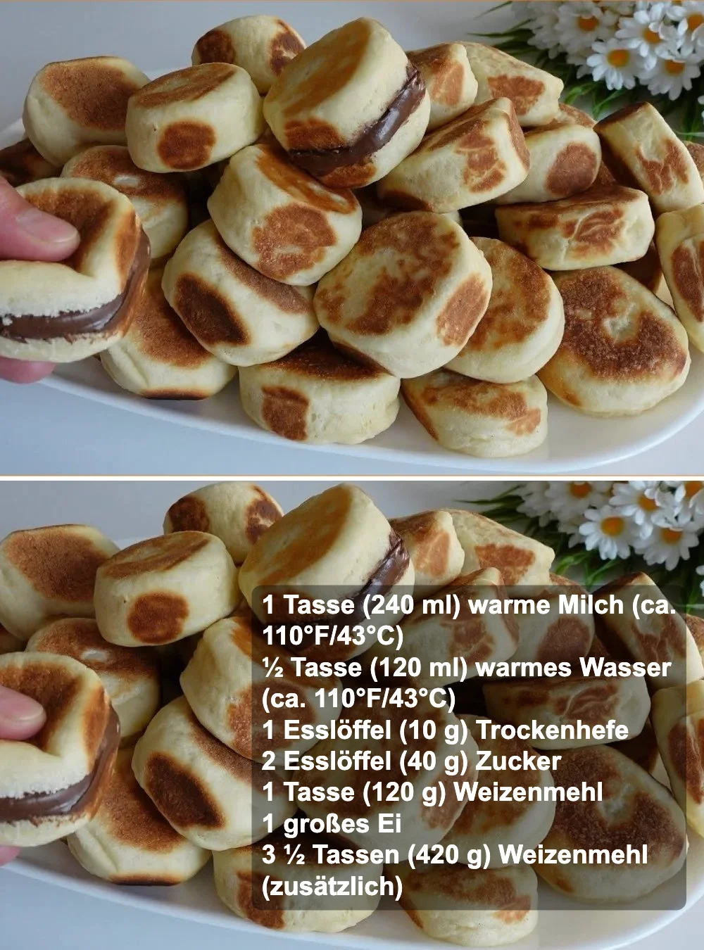 Leckeres weiches Brot frisch gebacken zum Frühstück serviert