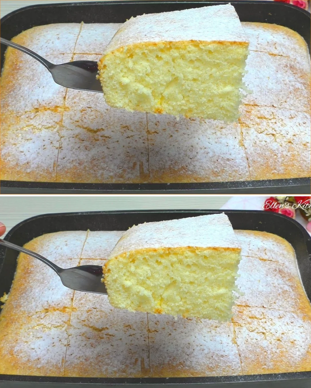 Leckerer Milchkuchen, einfaches Rezept für ein schnelles Dessert