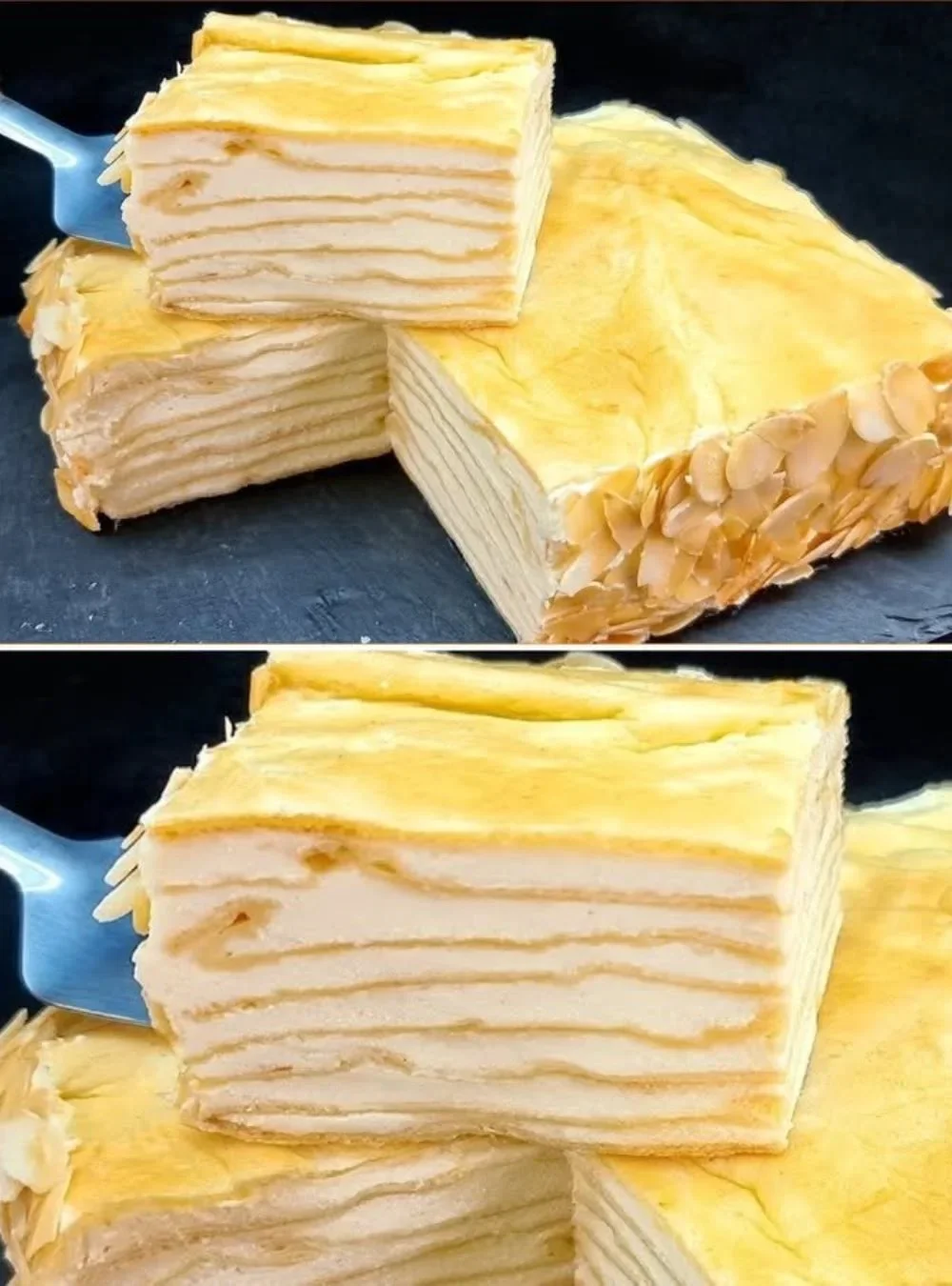Neapolitanische Torte Rezept mit cremiger Füllung und buntem Schichten