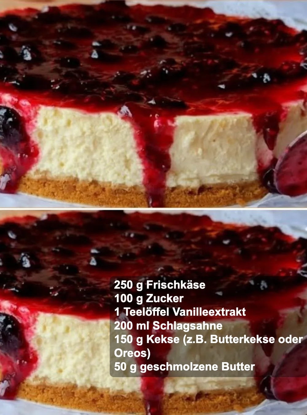 Leckerer sahniger Nachtisch, einfach und schnell zubereitet