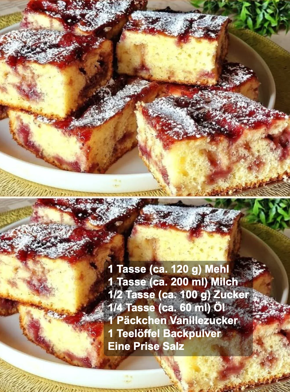Schnelle Torta in 2 Minuten, einfach und lecker zubereitet