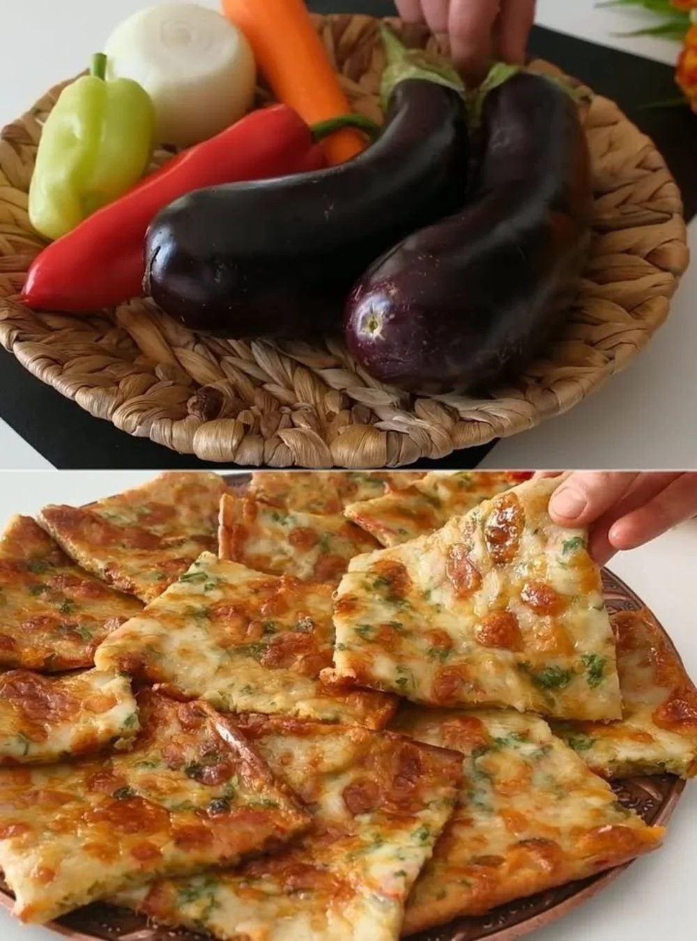 Schnelles Auberginen-Rezept, das lecker und günstig ist, besser als Pizza.