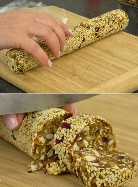 Schnelles gesundes Energie-Dessert für festliche Feiertage auf einem eleganten Dessertteller