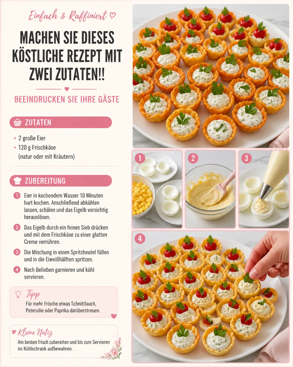 Leckeres Zwei-Zutaten-Rezept für beeindruckende Gästegerichte