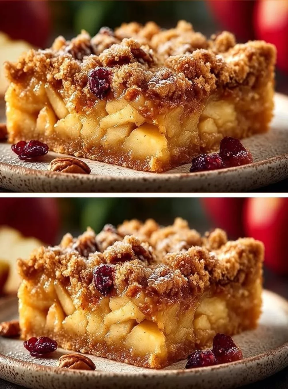Wärmendes Apfel-Crumble mit Äpfeln und Streuseln