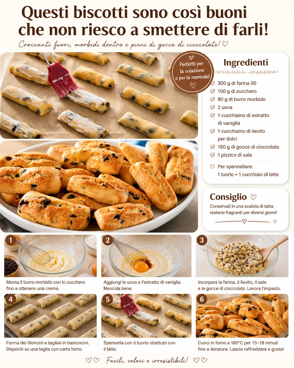 Delizierte Biscotti, die zum Naschen einladen.