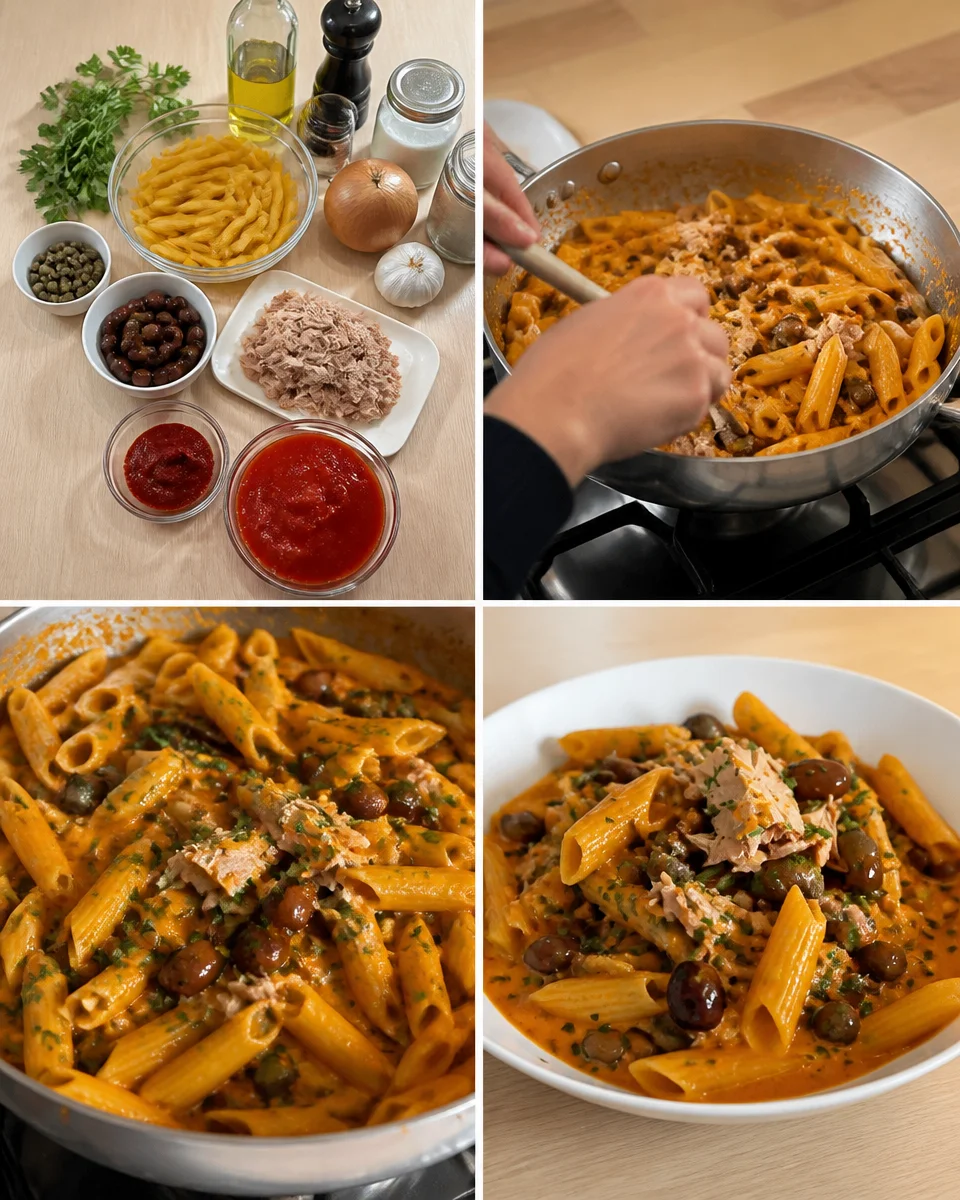 Leckeres Pasta-Rezept mit frischen Zutaten und aromatischer Sauce.