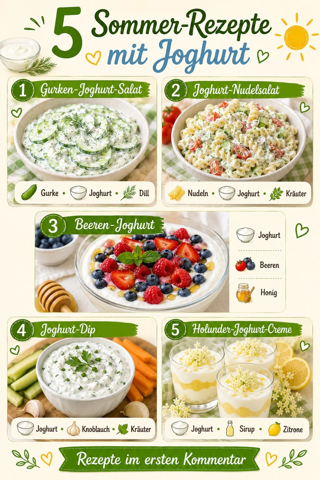 Erfrischende Sommer-Rezepte mit Joghurt für heiße Tage