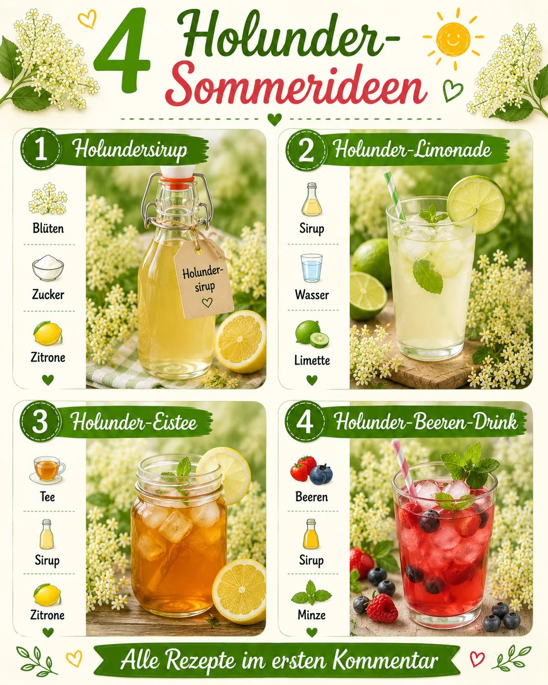 Erfrischende Holunder-Sommerideen mit Rezepten und Getränken