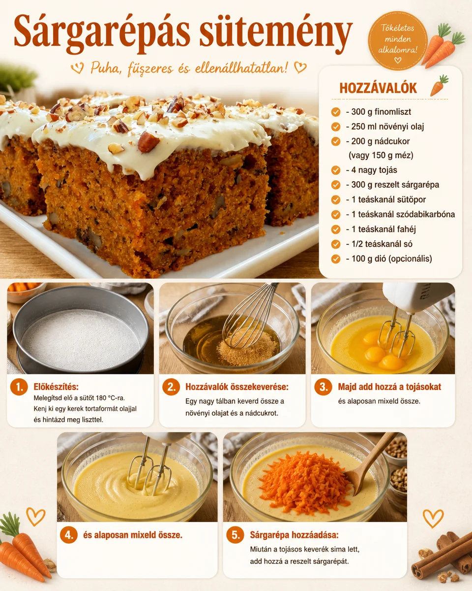 Saftiger Karottenkuchen auf einem Teller