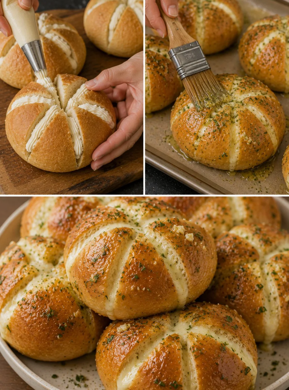 Koreanisches Frischkäse-Knoblauchbrot Rezept einfach und lecker