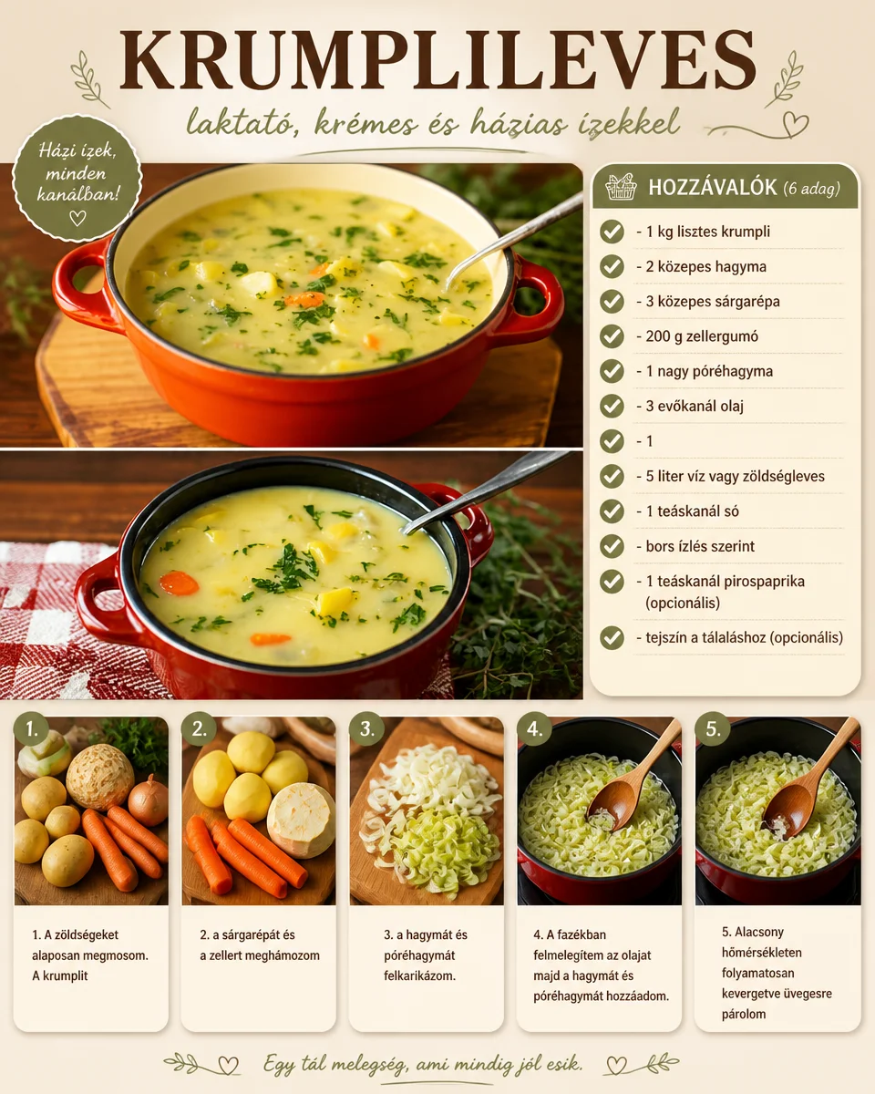 Schüsseln mit ungarischer Krumplileves, köstlicher Kartoffelsuppe