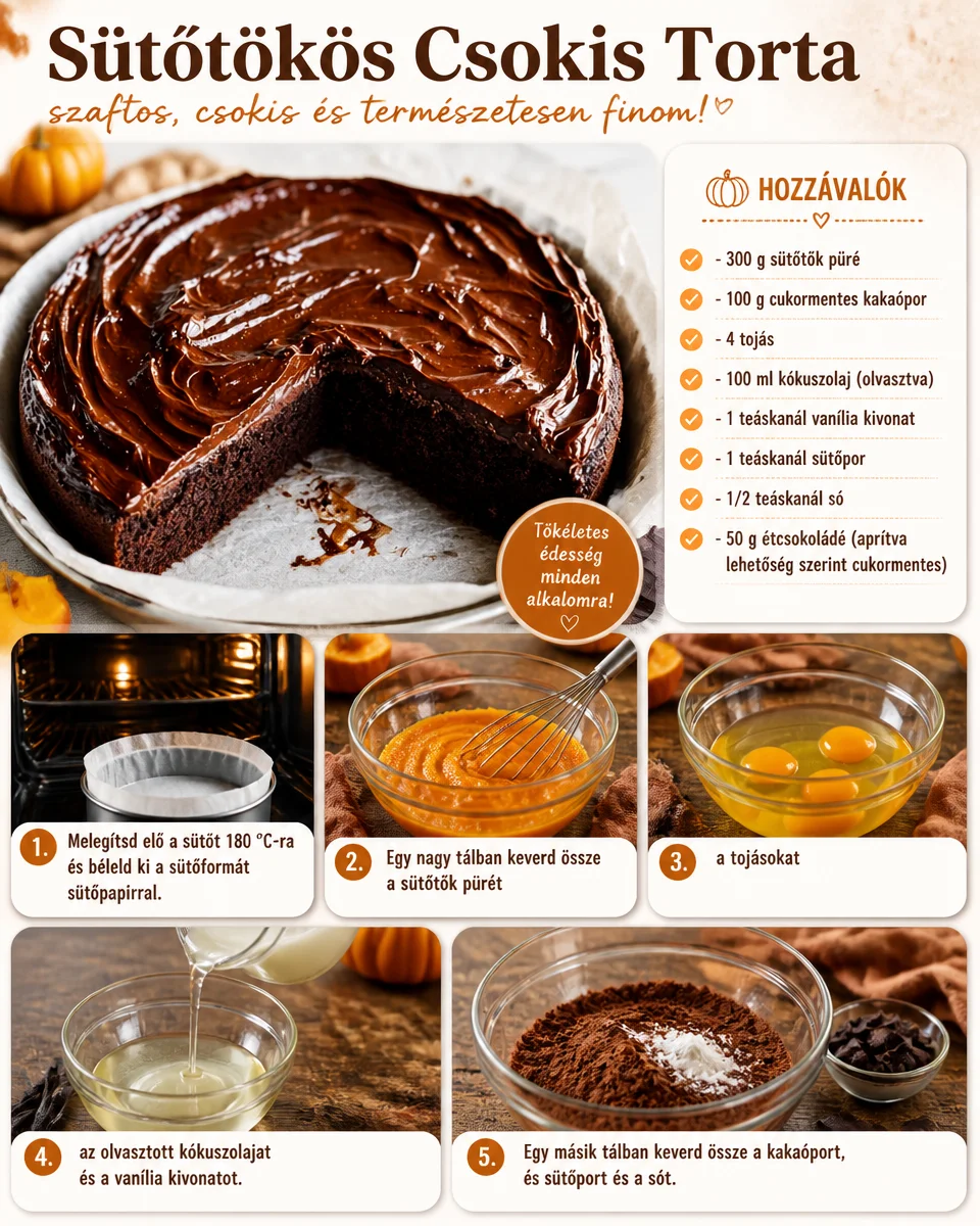 Kürbis-Schokoladen Torte, ein leckeres Rezept für die Herbstsaison