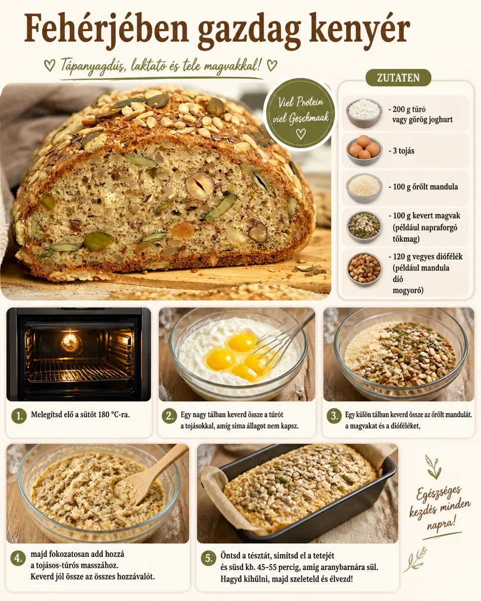 Rezept für proteinreiches Brot mit hohen Eiweißgehalt