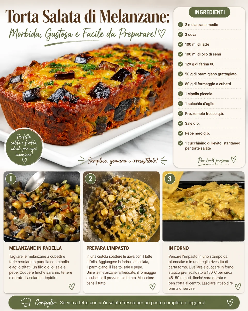 Torta Salata di Melanzane, ein einfaches und leckeres Rezept