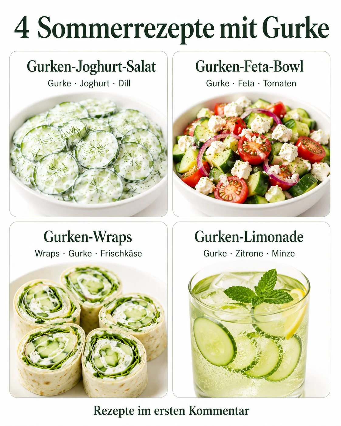 Erfrischende Gurke-Sommerrezepte zum Nachkochen