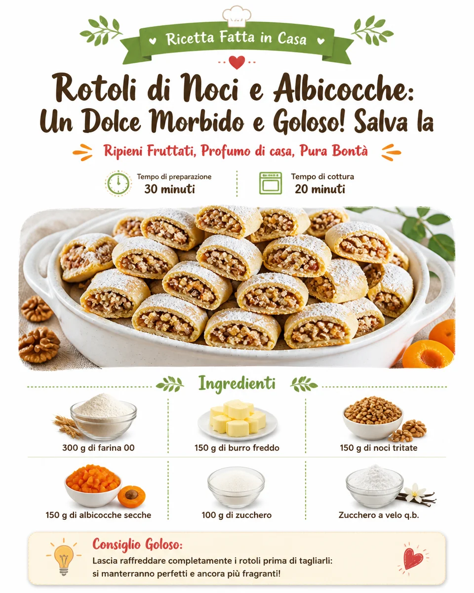 Walnuss-Aprikosenrollen als zartes Dessert für Genießer