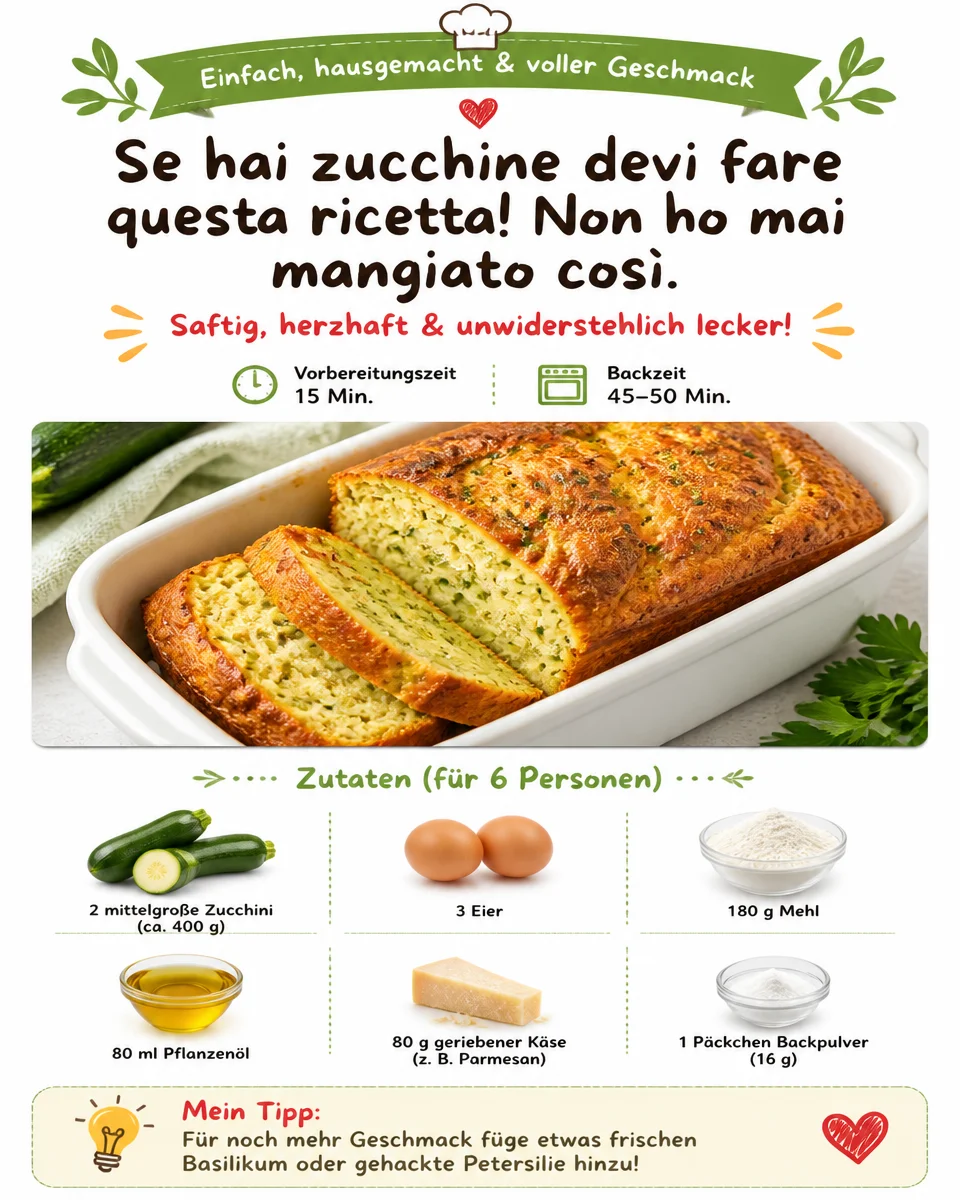 Leckeres Zucchini Rezept mit frischen Zutaten und ansprechender Präsentation