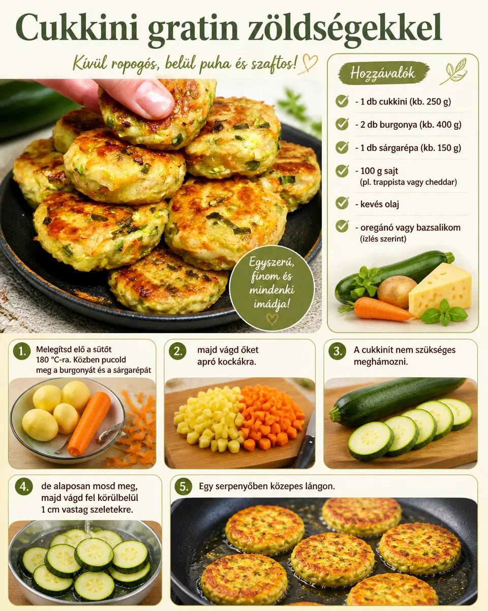 Leckeres Zucchini-Gratin mit Gemüse frisch zubereitet