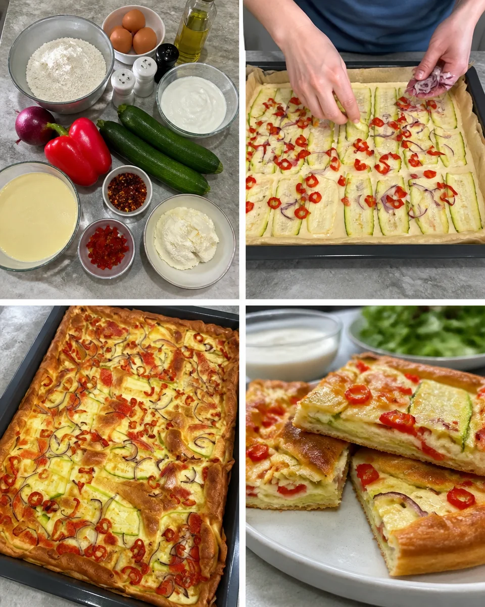 Zucchini mit Eiern – traditionelles türkisches Rezept auf einem Teller serviert.