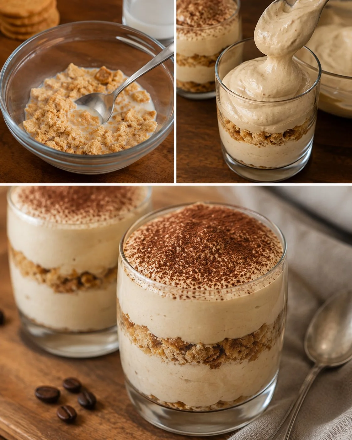 Kaffee-Frappe-Kuchen im Glas ohne Backen – einfaches Rezept zum Genießen