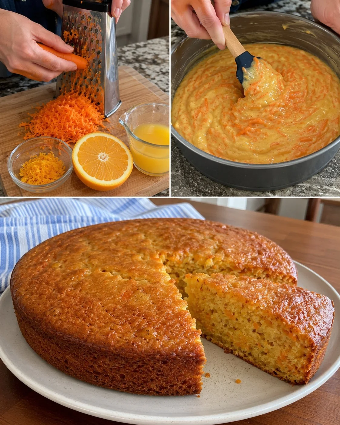 Leckerer Orange Carrot Frühstückskuchen für den perfekten Morgen