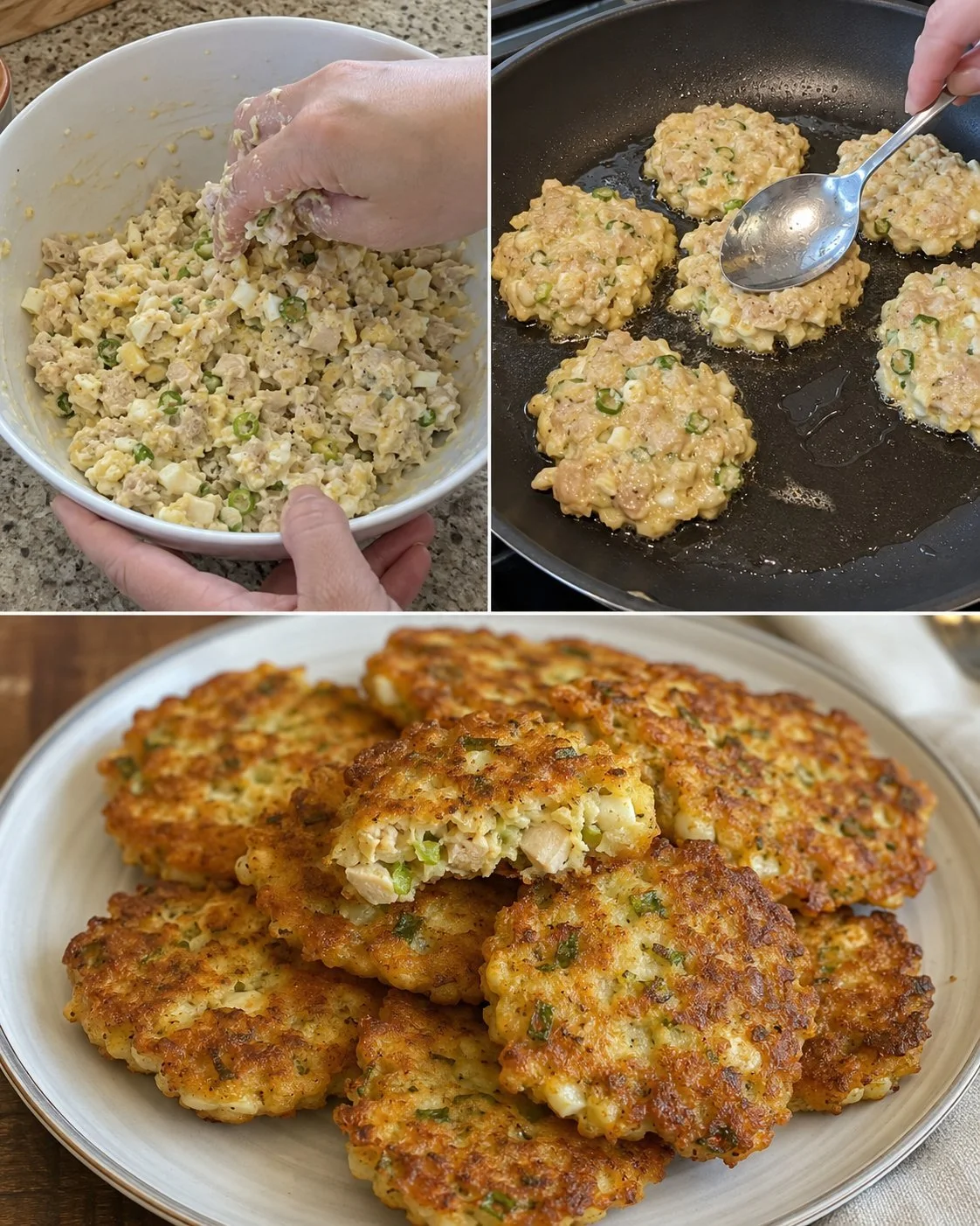 Zitronen-Pfeffer-Hühnchen-Fritter, knusprig und aromatisch zubereitet.