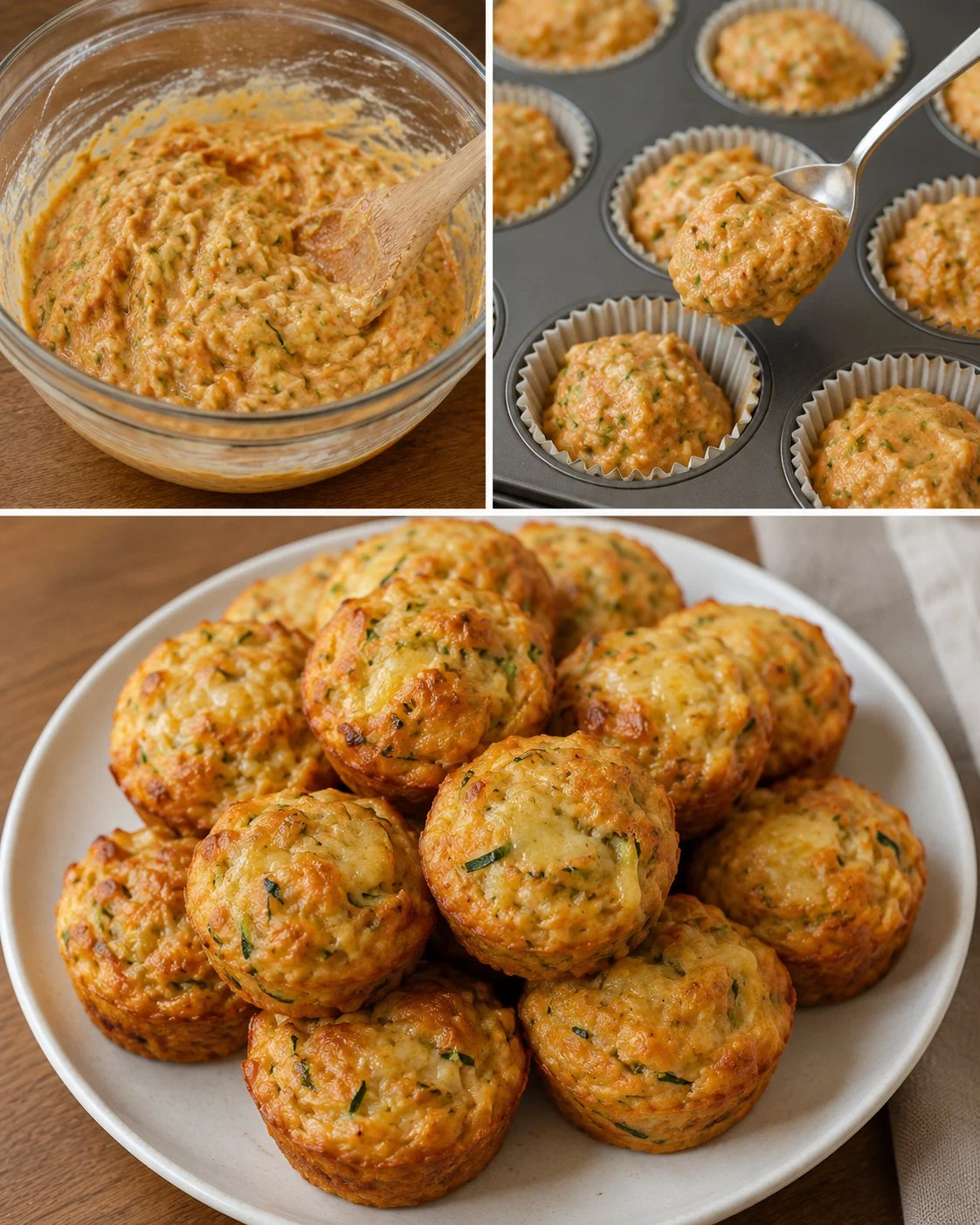 Leckere Zucchini-Pizza-Muffins für den Kindergeburtstag, gesund und einfach zubereitet.