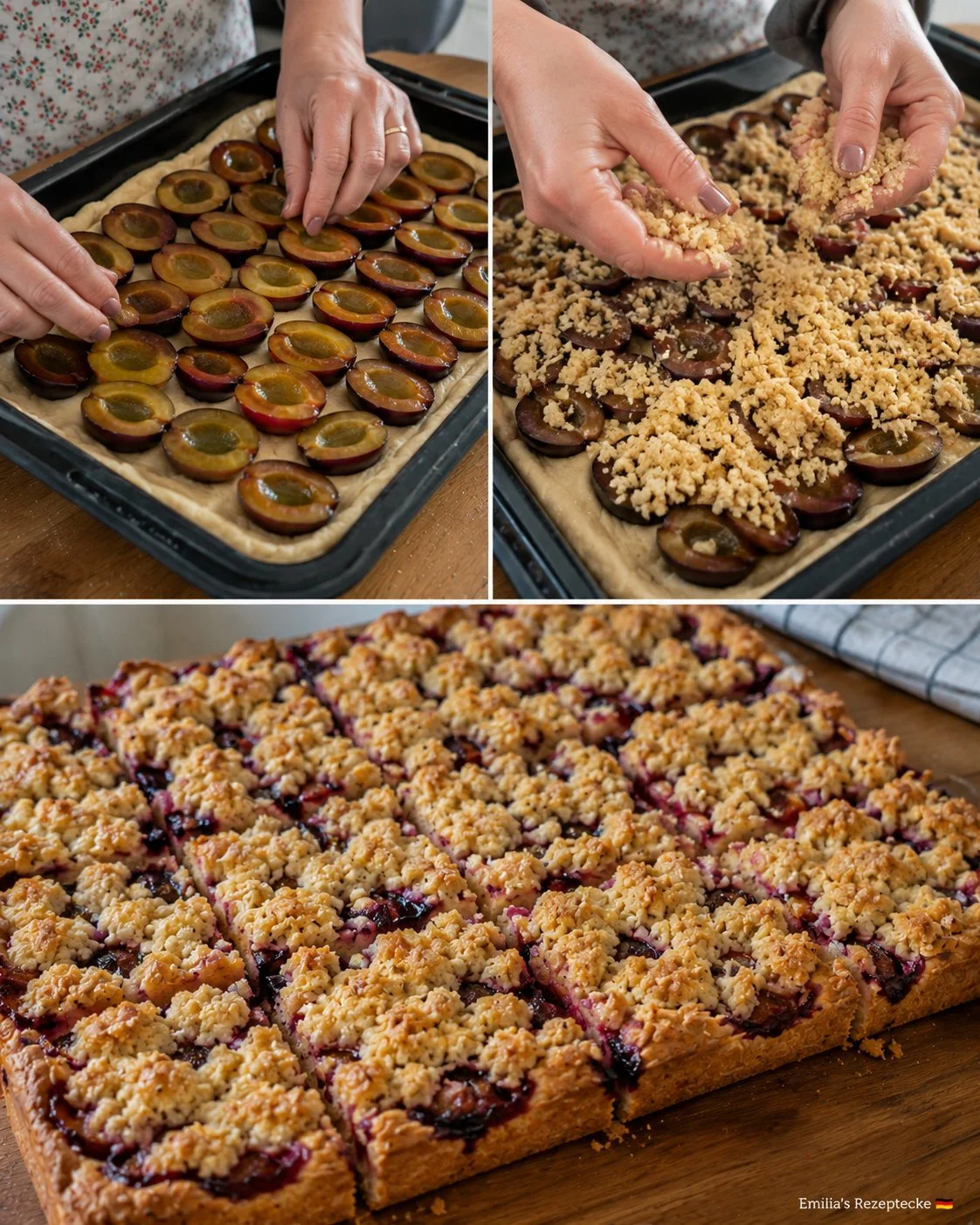 Zwetschgen-Streuselkuchen vom Blech mit köstlichen Streuseln obendrauf