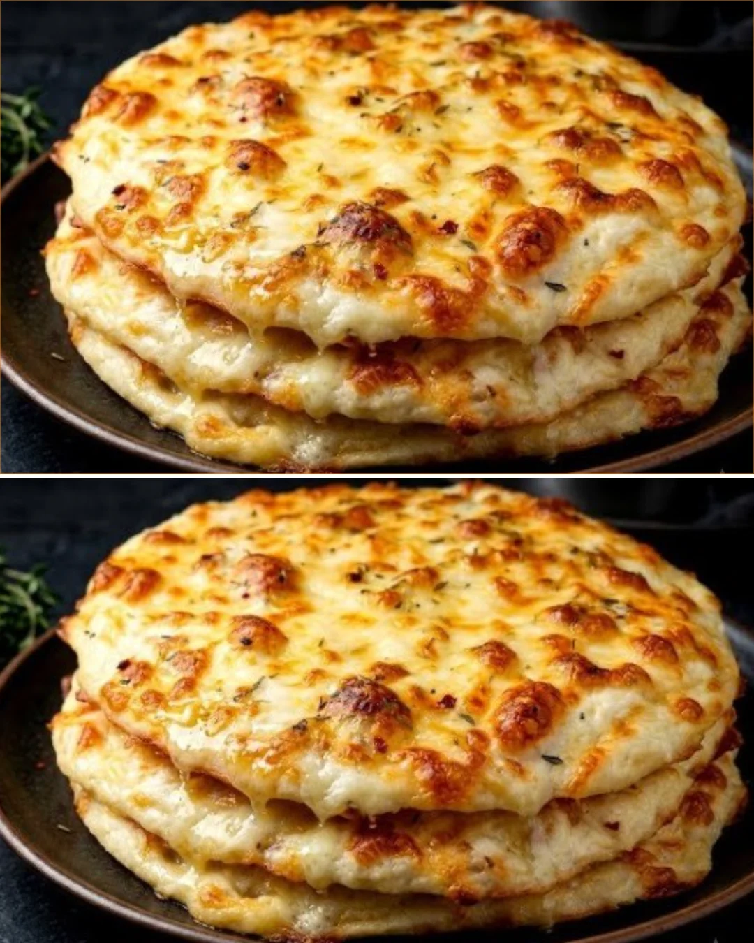 Hüttenkäse-Fladenbrot - schnelles Rezept ohne Mehl, besser als Pizza