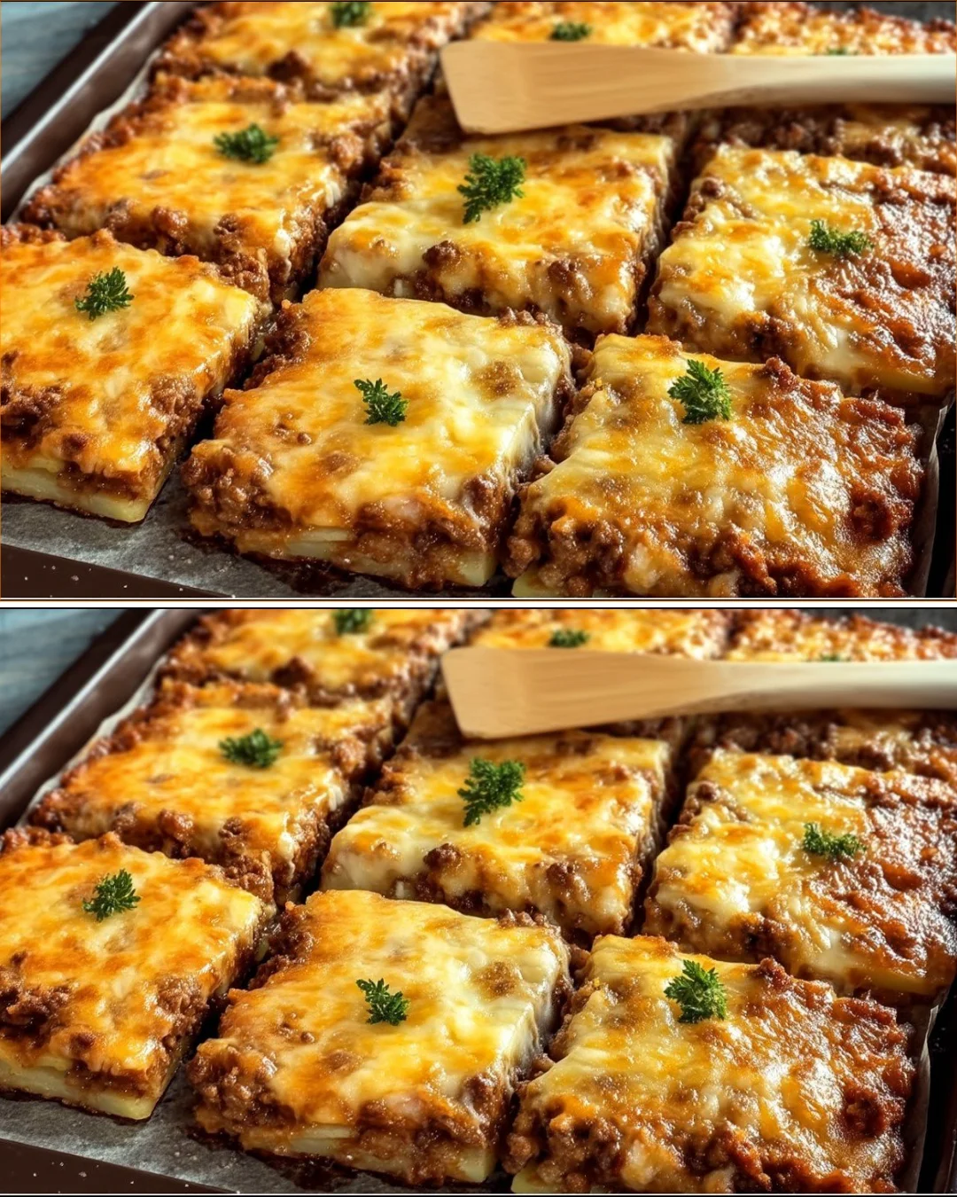 Leckeres Abendessen mit Kartoffeln und Hackfleisch in 5 Minuten zubereitet.