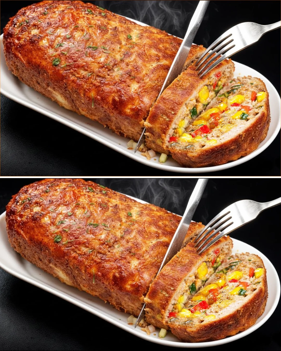 Traditionelles Hackbratenrezept aus einem deutschen Magazin der 60er Jahre.