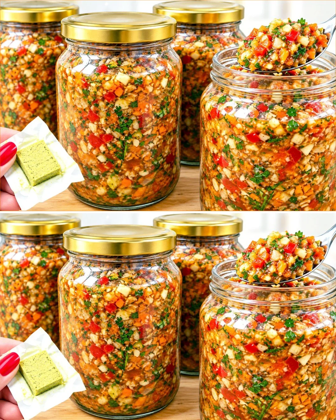 Selbstgemachte Bouillon in einem Glas, frisch und ohne chemische Zusätze.