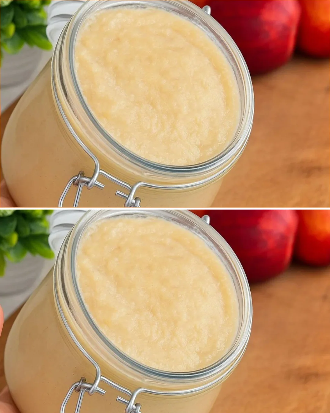 Selbstgemachte Apfelbutter ohne Zucker und Butter mit Äpfeln