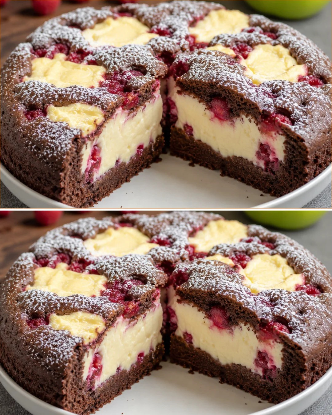 Saftiger Schokoladenkuchen, der zergeht auf der Zunge mit Schokolade und einer köstlichen Glasur.