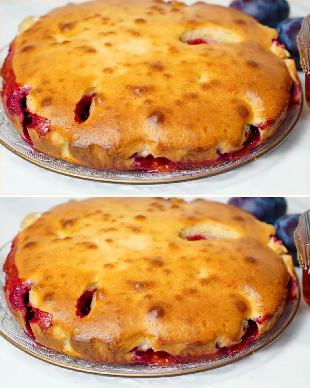 Köstlicher Pflaumenkuchen, der auf der Zunge zergeht - einfach und schnell zubereitet.
