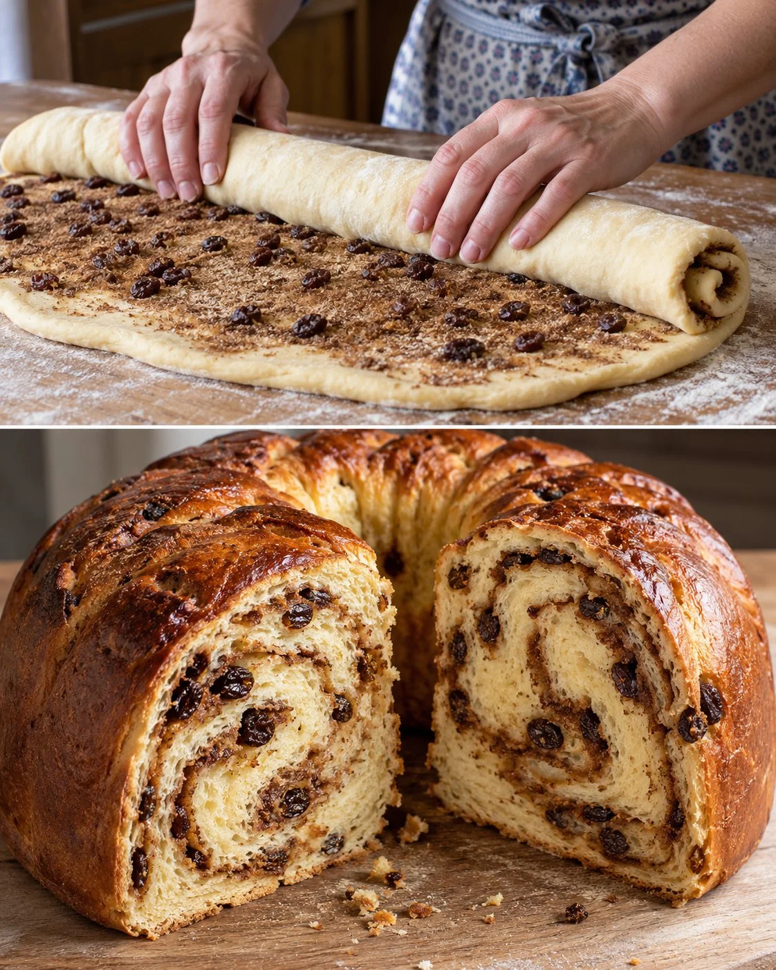 Leckeres Zwetschken-Scheiterhaufen Dessert mit saftigen Zwetschken.