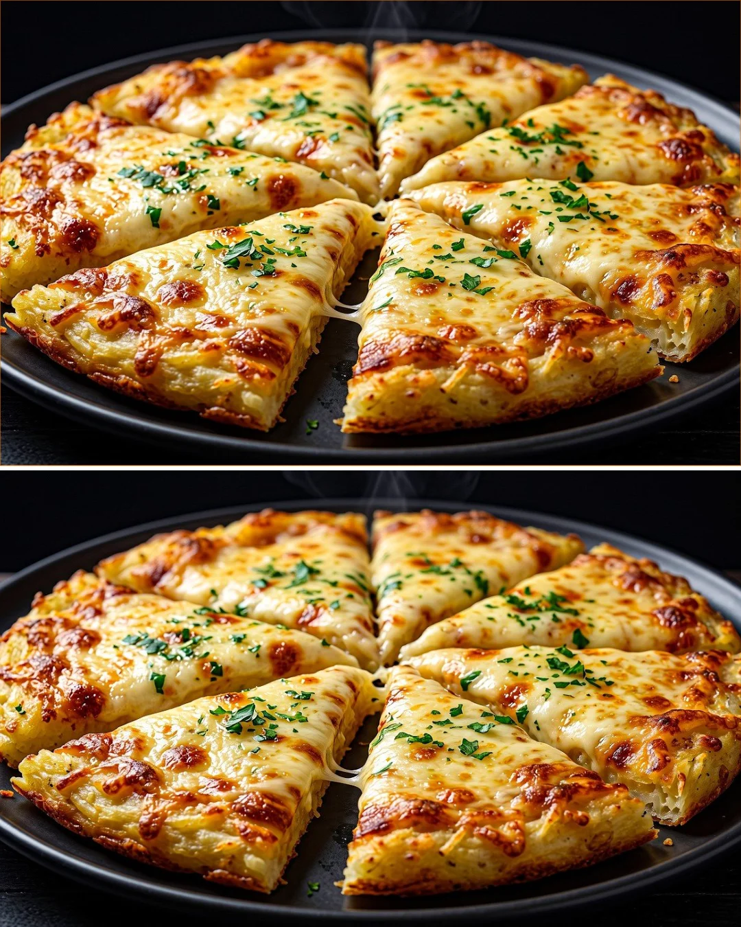 Bild von einer leckeren Pizza, die zum Bestellen anregt.
