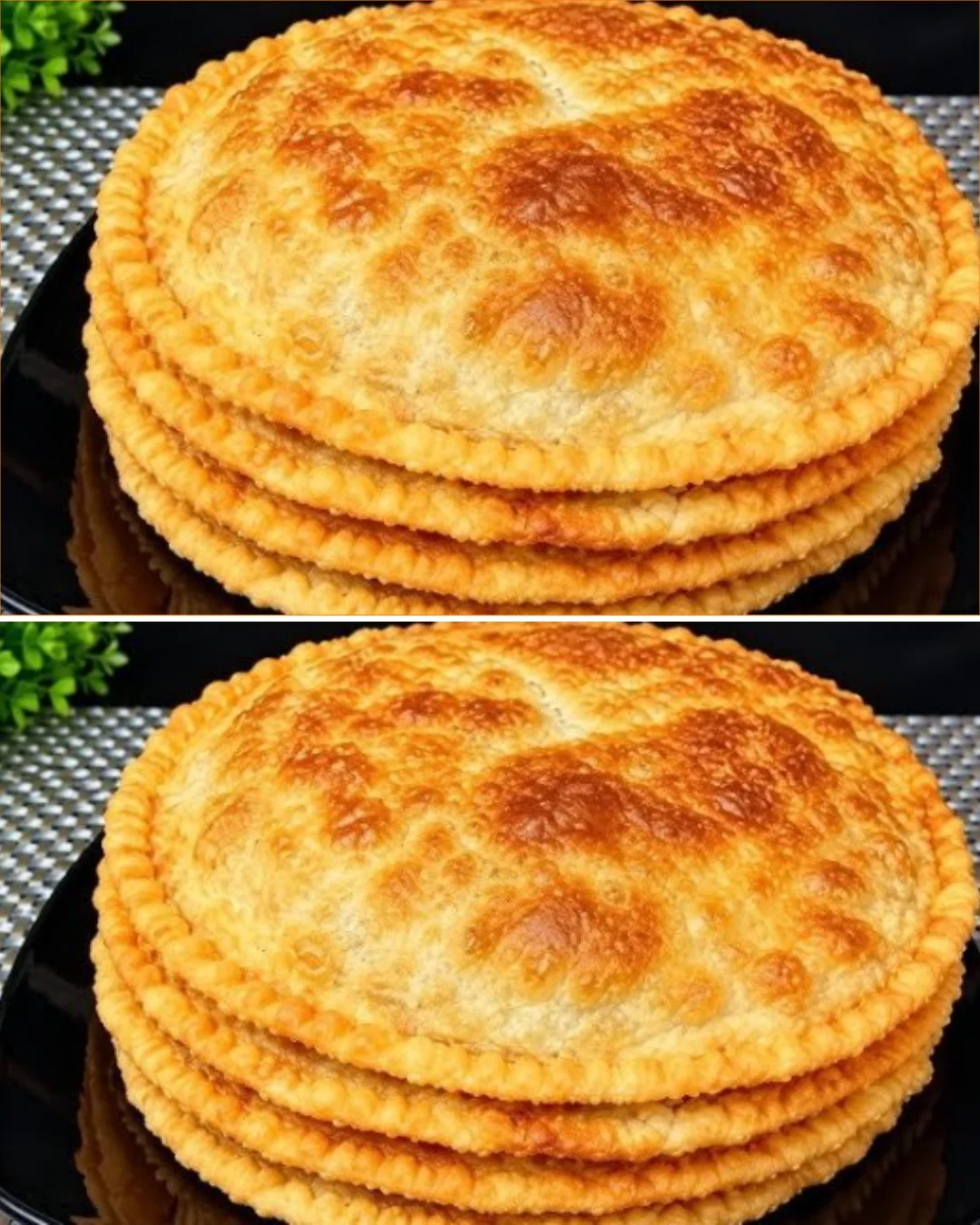 Ein köstlicher türkischer Kuchen auf einem Teller mit frischen Zutaten.