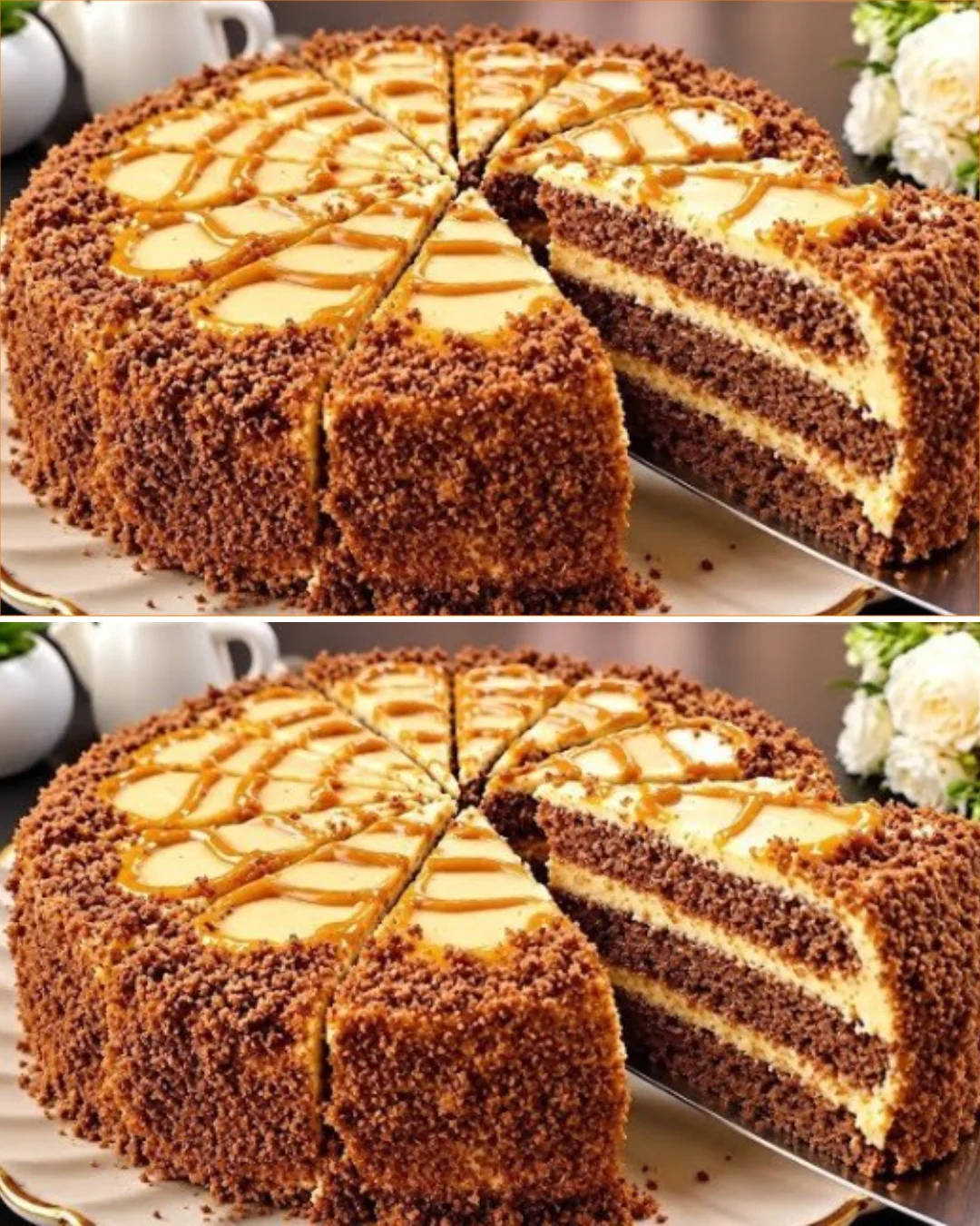 Schneller Kuchen in 10 Minuten ohne Ofen, Waage oder Mixer zubereitet.